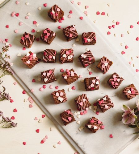 Μπουκιές Brownies Άγιος Βαλεντίνος